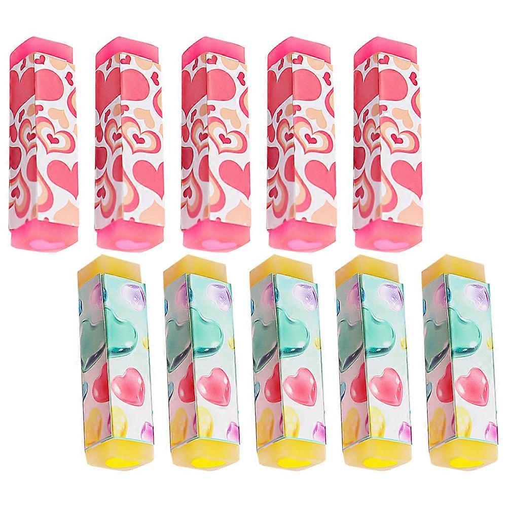Kawaii Erasers Random Color Stationery Office Workers 12Pcs