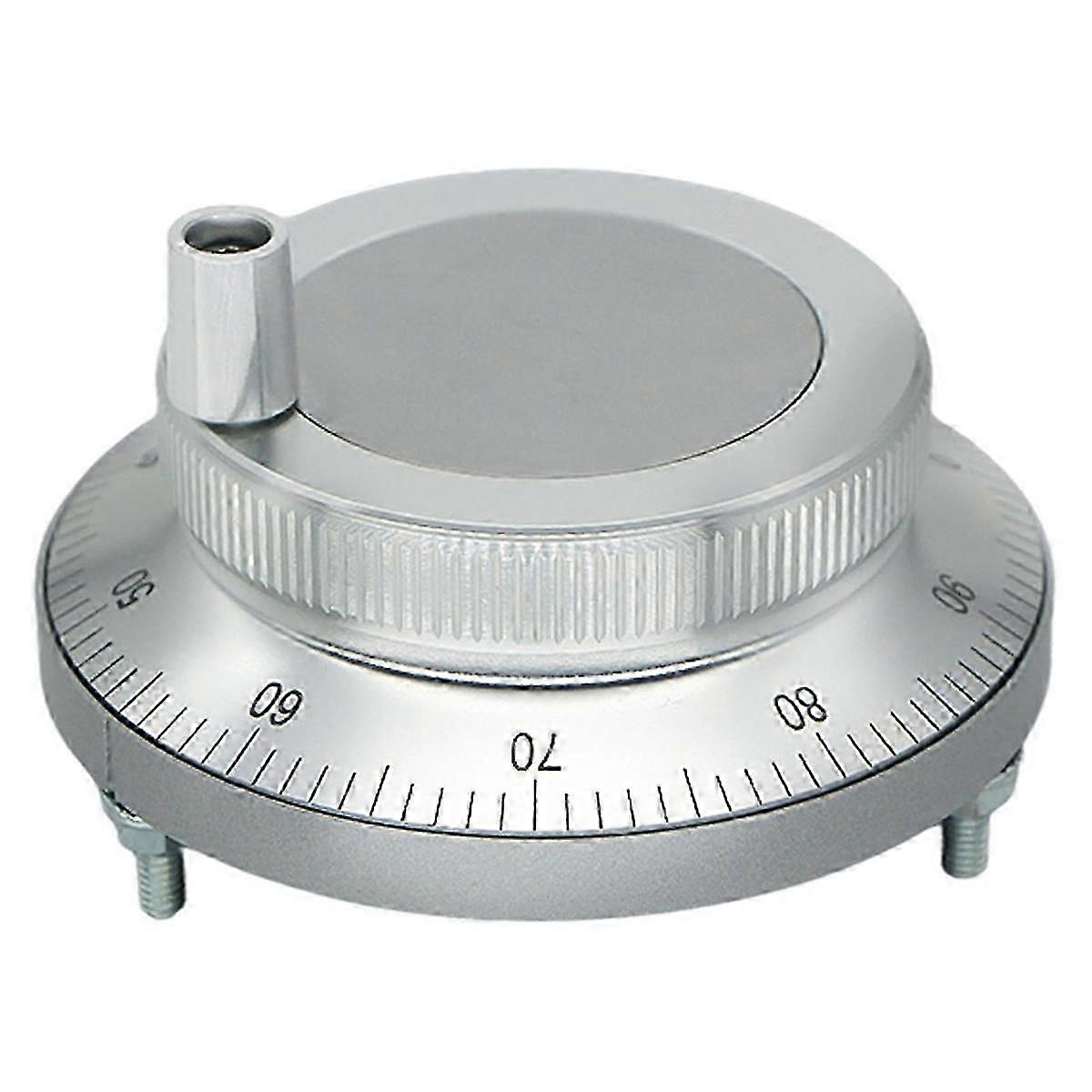 5V CNC Electronic Handwheel, 6 Terminal 100PPR Manual Pulse Generator Hand Wheel Rotary Knob Encoder with Handle 60mm