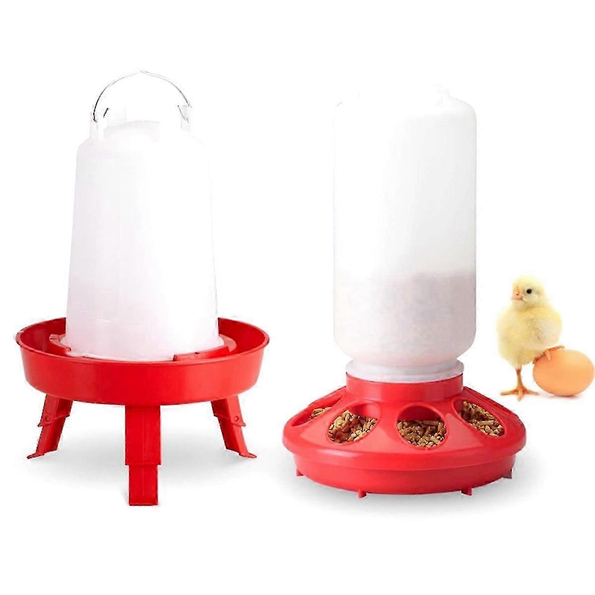 Top Filling Chick Feeder and Waterer Kit , for Chicks