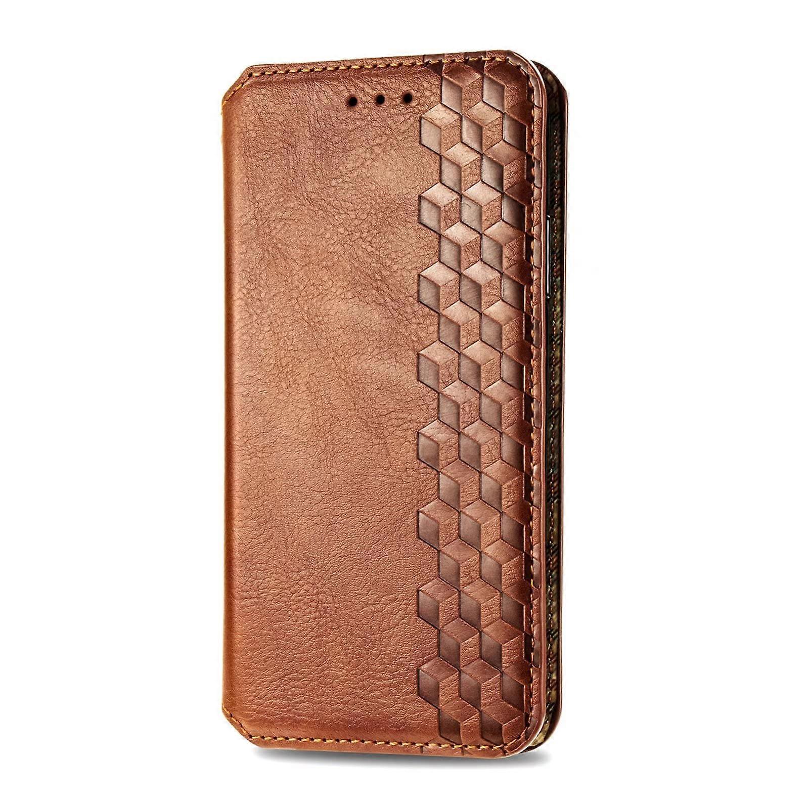 Xiaomi Redmi 6 Case, Brown Leather Flip Cover with Card Slot and Stand Function, Protective Shell for Xiaomi Redmi 6