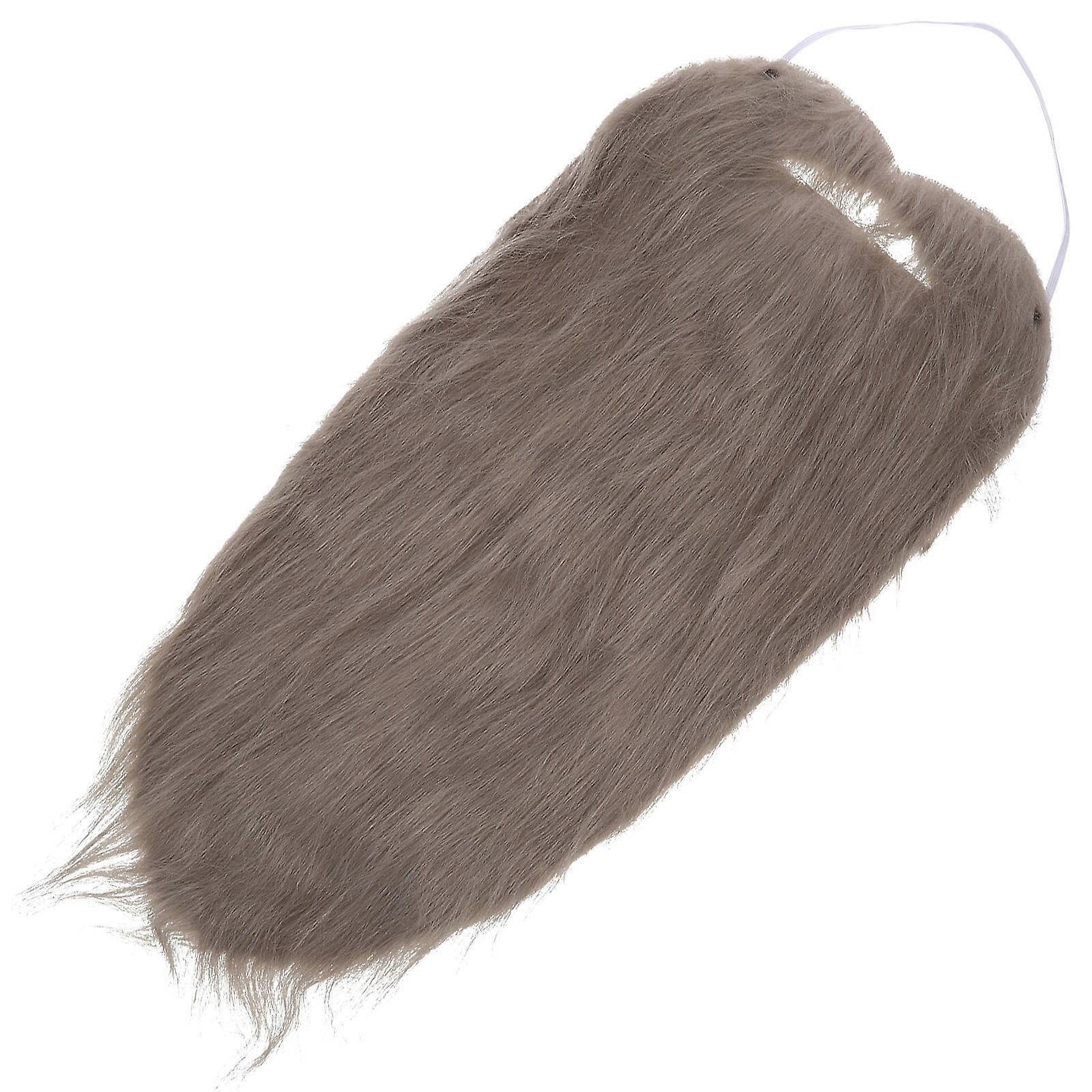 False Beard Long Grey Cloth Christmas Costume Prop 1Pack