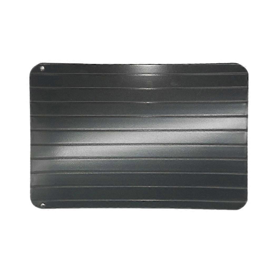 Tray for Kitchen Accessories Quick Thawing Solution Black Aluminum 29.5 x 20.8 x 0.3cm
