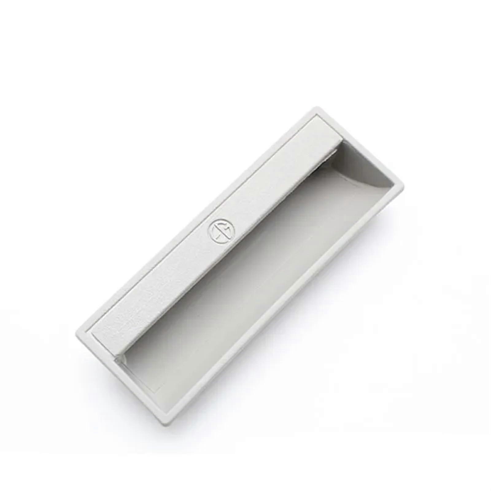 PL011 Hidden Filing Cabinet Door Handle For Electrical Distribution Box, Nylon Plastic, LS711, Grey-T-1.5mm, 1pc