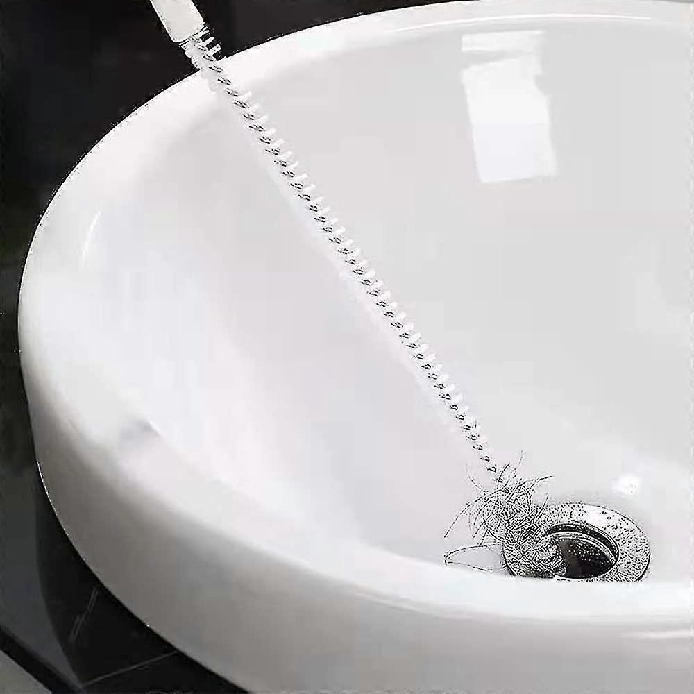 2-Pack Flexible Sink Drain Cleaner with Hair Catcher  Unclog Your Pipes Easily