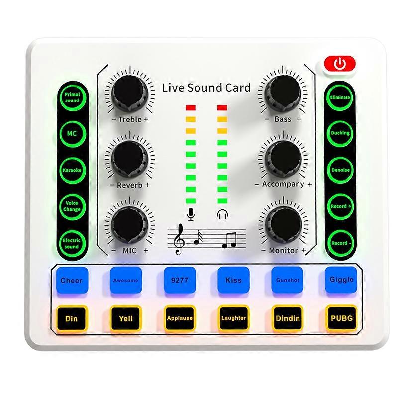 M8 Live Sound Card Wireless Bluetooth Audio Mixer Digital Mixer