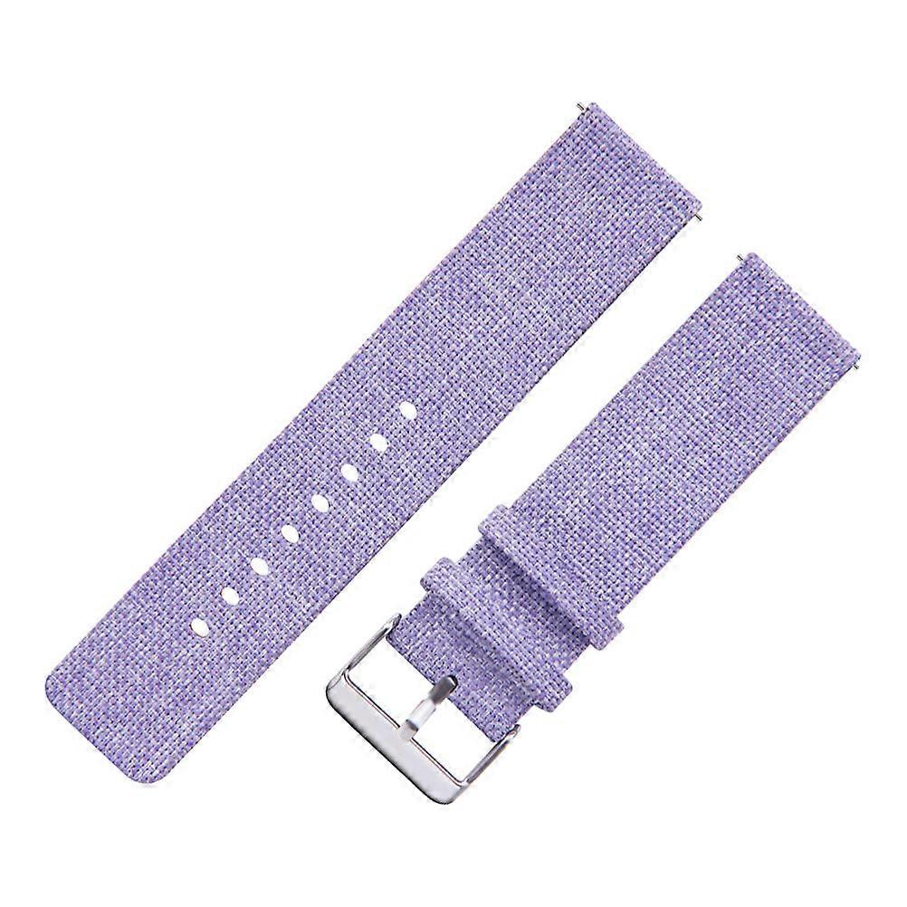 Purple Nylon Canvas Watch Band for Smartwatch Use Compatible with Watch 42mm Durable and Comfortable