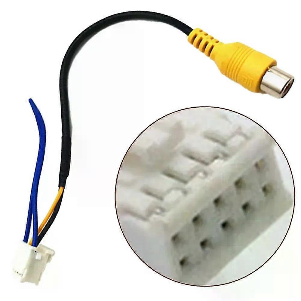 10 Pin RCA Camera Wiring Connector Rearview Backup Camera Cable Adapter For Anti Corrosion For Wear Resist