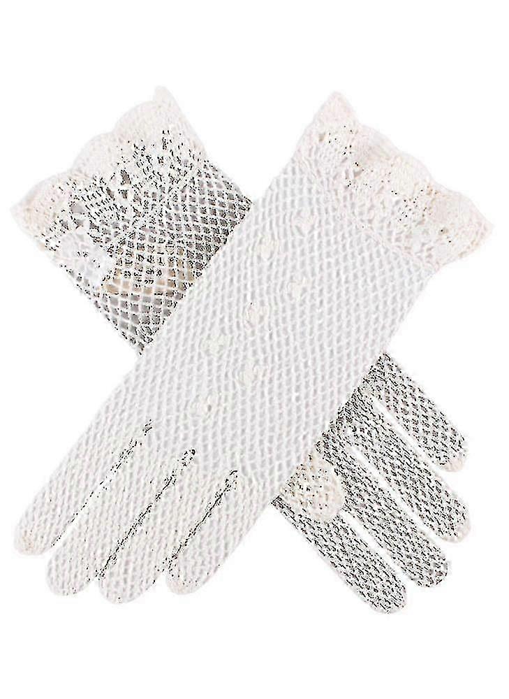 Women's Cotton Crochet Gloves
