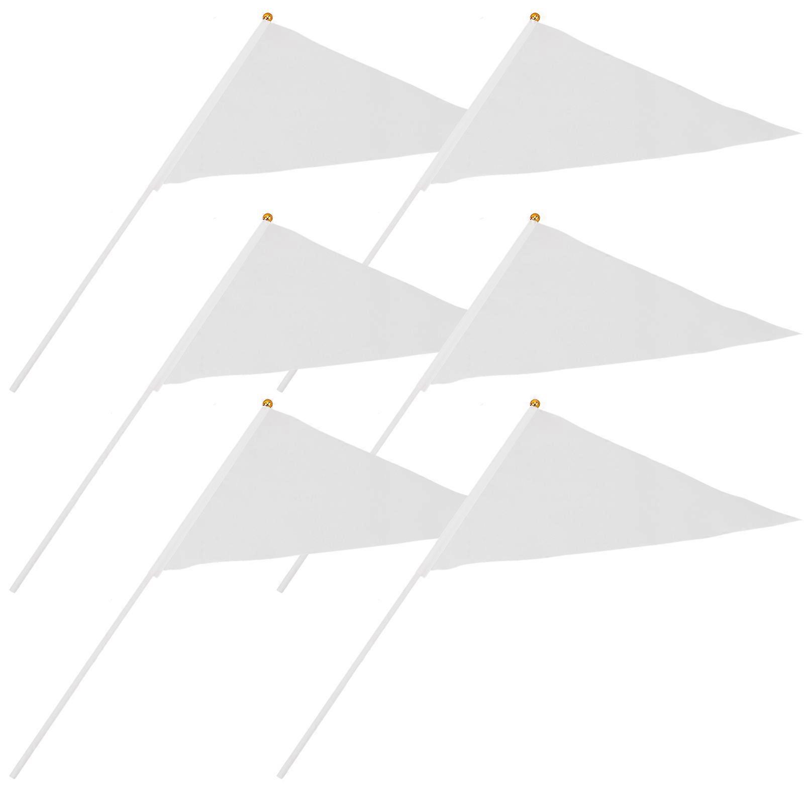 30pcs Mini Handheld Flags Small Shaking Flags Garden Polyester Hand Flags Decorative Party Waving Flags