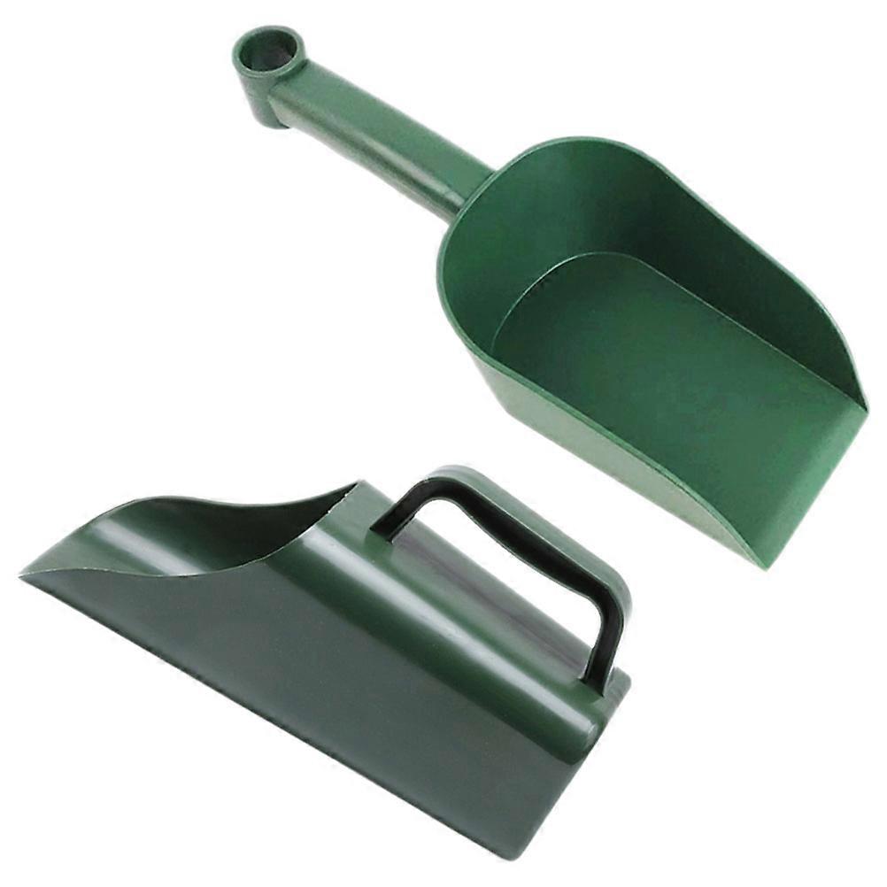 Garden Scoop 2pcs Durable Plastic Hand Tool for Planting Transferring Bonsai Flowers Succulent Gardening
