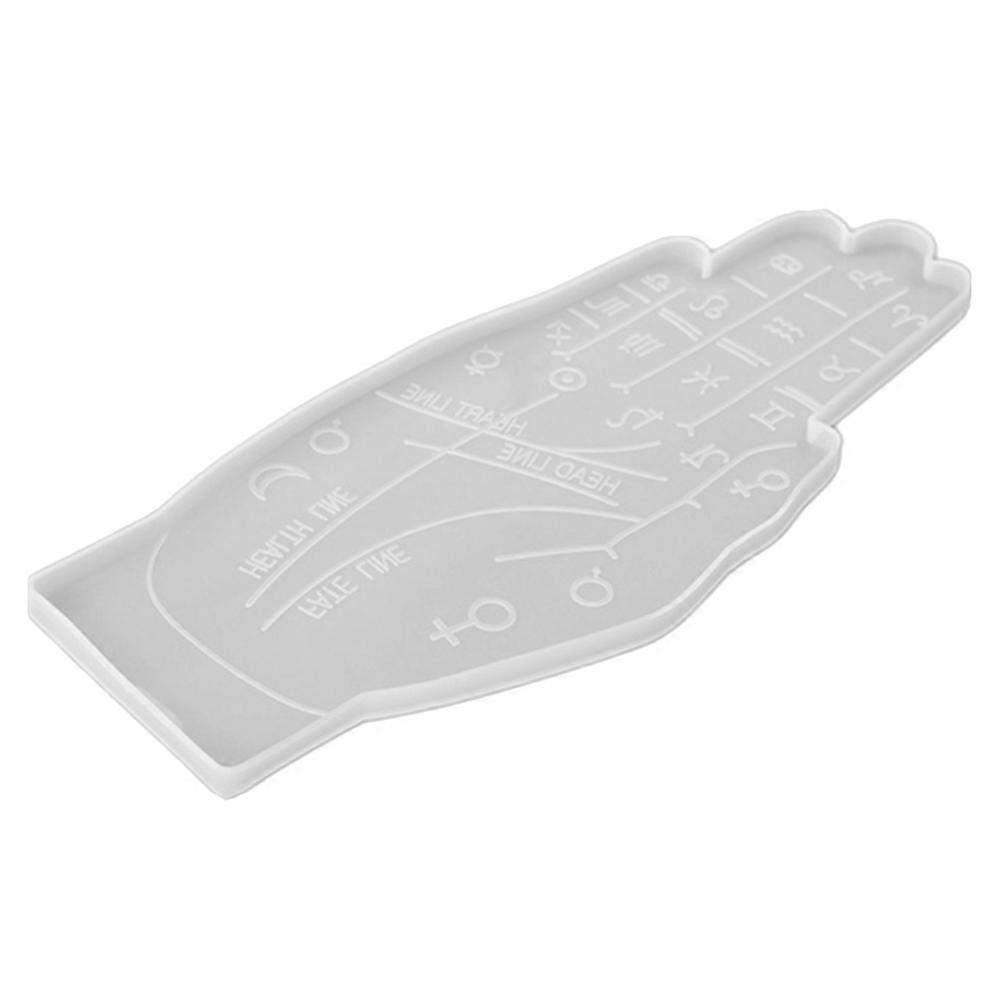 Large Silicone Tray Mold Palm Reading Design Storage Tray Making Tool For DIY Projects 1Pcs
