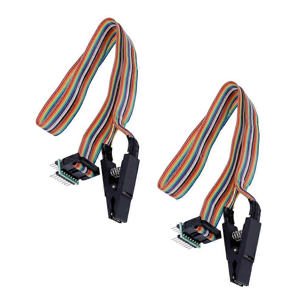 Test Burning Clip 2Pcs For Single-Chip Computer Enthusiasts 15X3cm Assorted Color Electronic Chip Clamp