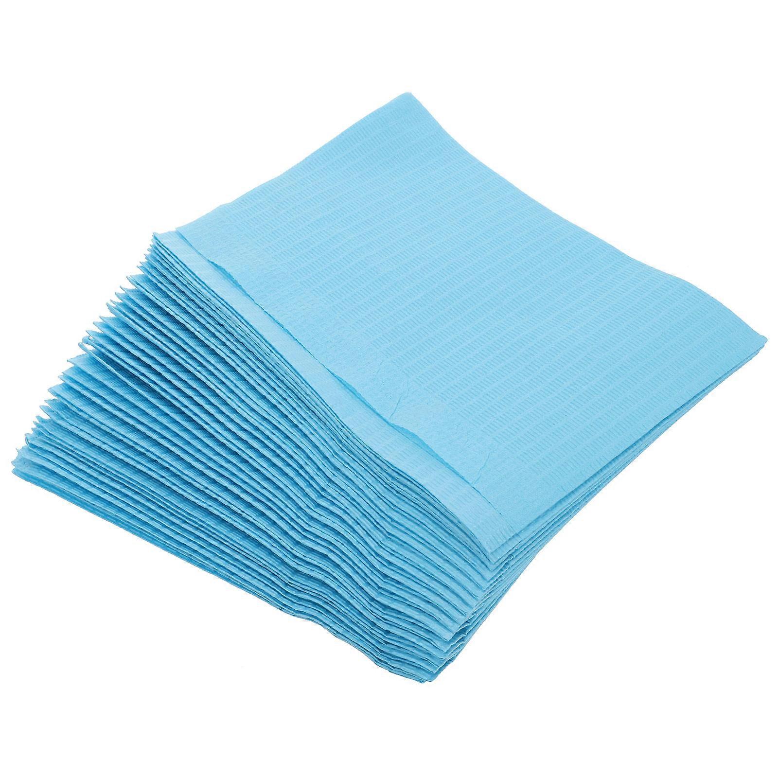 Disposable Nail Table Mat Waterproof Manicure Pad Sky-Blue 45.5x32cm Designed For Women And Manicure Enthusiasts 125Pack