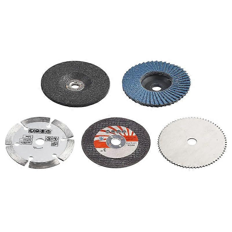 5Piece 75mm Cutting Disc Set for Angle Grinder, CHL Eifer Metal Circular Saw Blade, Sanding Disc for Cutting and Polishing Ceramic Tiles and Stone