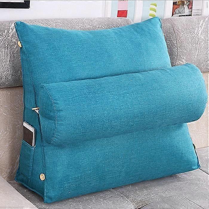 Cushion - Comfortable - Blue - 45x45x20cm - Removable cover - Side pocket
