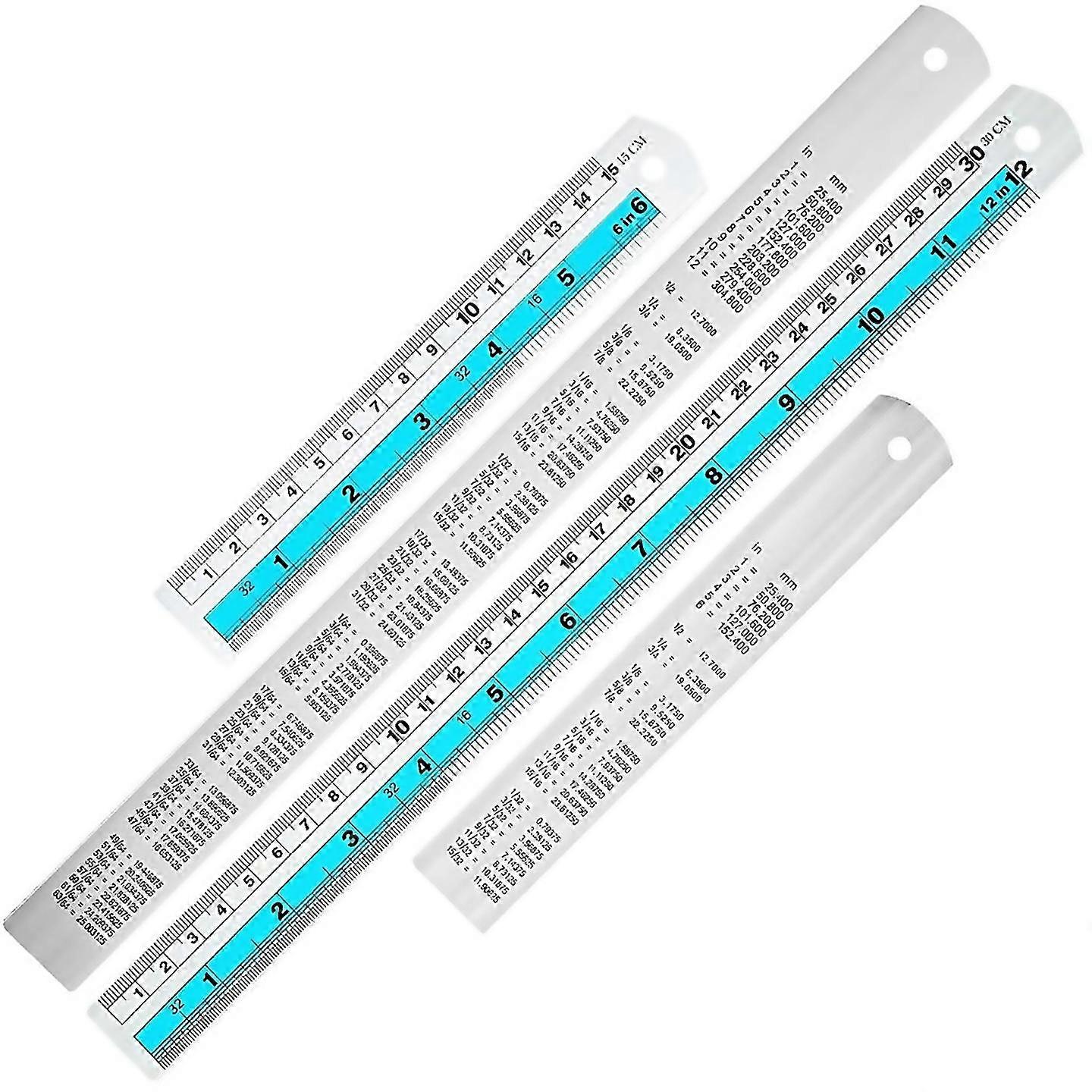 For 126 Inch Metal Ruler Set For Diy Projects Blue