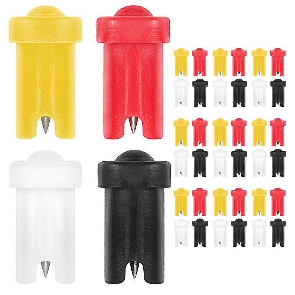 40Pcs Lash Extension Glue Bottle Anti-blocking Needles Glue Bottle Pins  Replacements