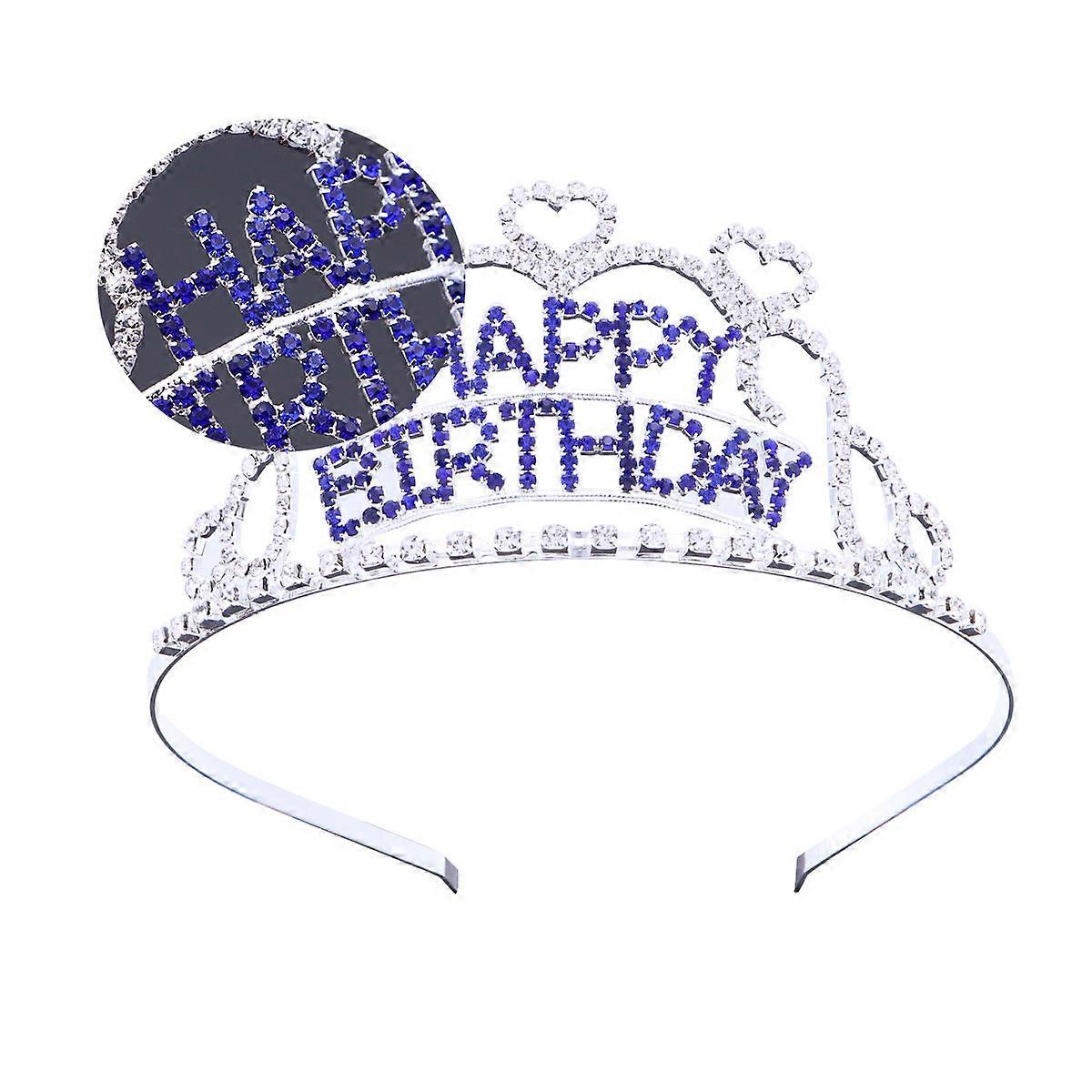 Charming Rhinestone Heart Design Tiara Crown for Girls Made of Alloy 9x4 7x2 4inch