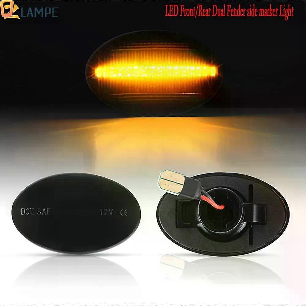 4PCS Front Rear Dual Fender Side Marker Light for Ford F350 F450 F550 Super Duty 1999-2010 Canbus No Error