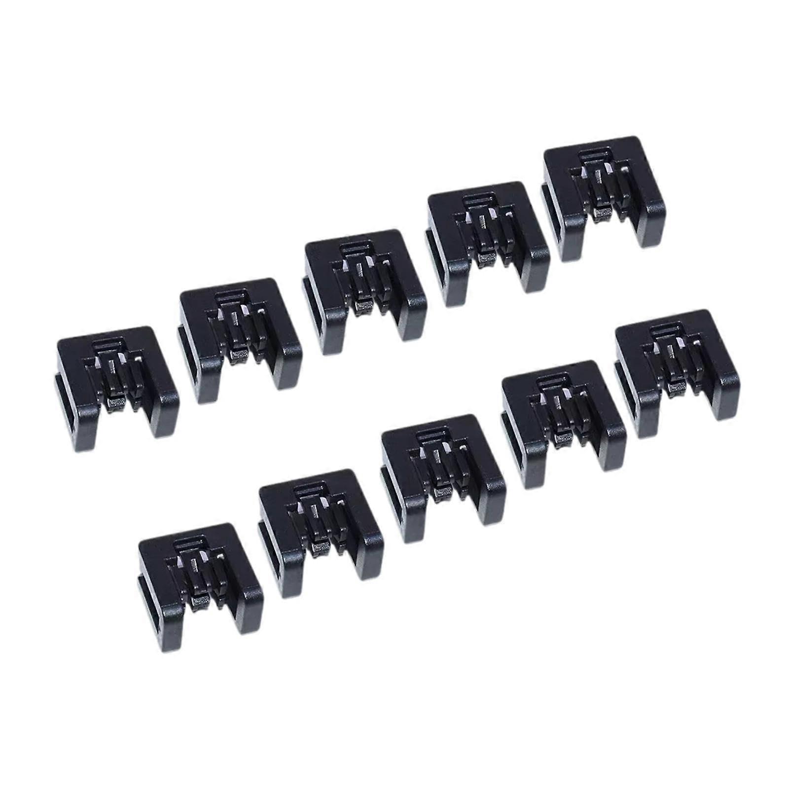 10 Pcs Wischer Haube Trim Deflektor Panel Reset Clips for Vehicle Compatibility, Durable Plastic, Easy Installation