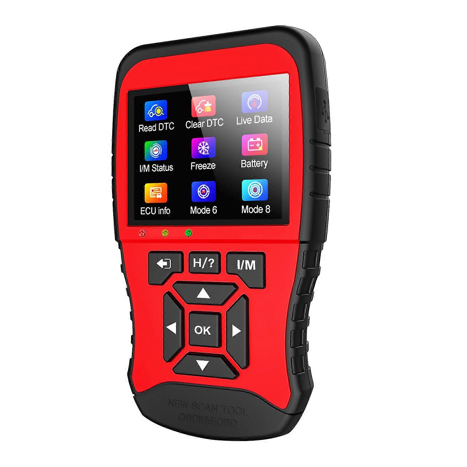 JD906 OBD2 CAN Scanner Diagnostic Tool with Code Tips Repair Info I/M Readiness Check for Vehicles