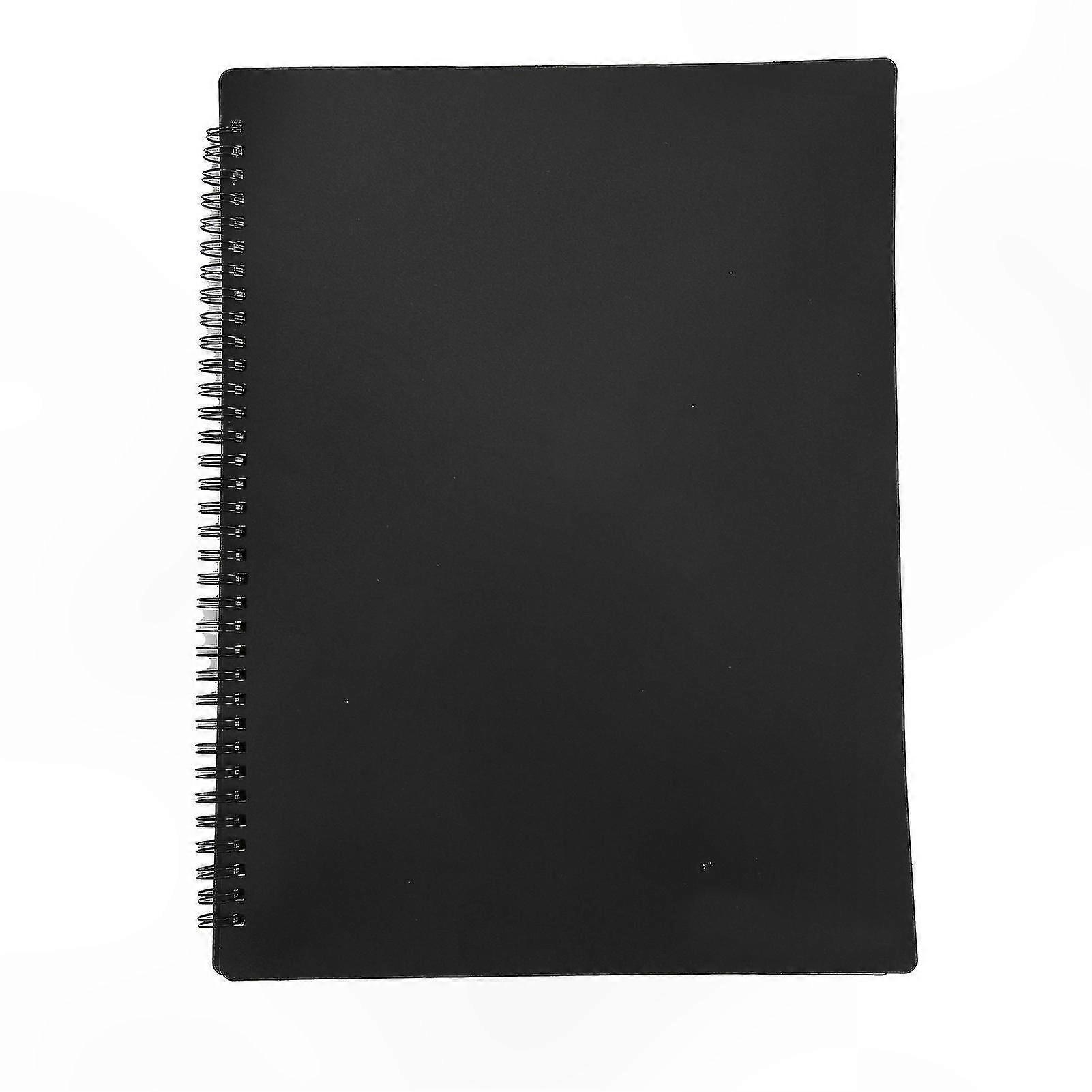 A4 Plastic Music Folder with 40 Pockets and Spiral Binding for 180 Opening