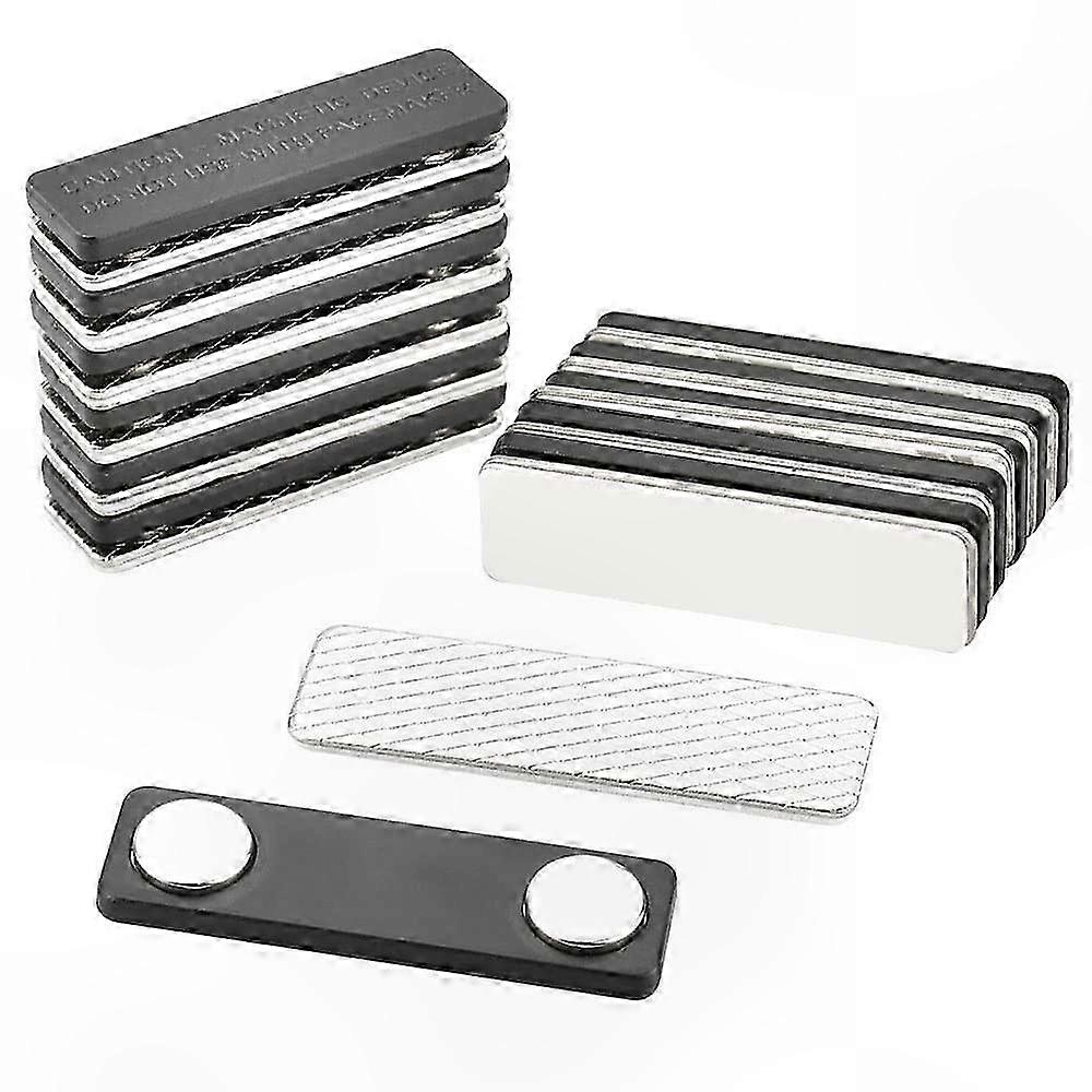 Magnetic Name Tags with Self-Adhesive Backing, Metal ID Card Sleeves, Clothing Labels for Identification