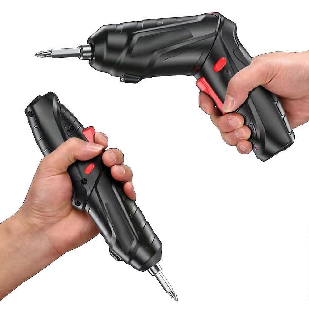 47 in 1 Cordless Screwdriver Set 3.6V Rechargeable Dual Position Handle Portable Tool Kit with LED Light
