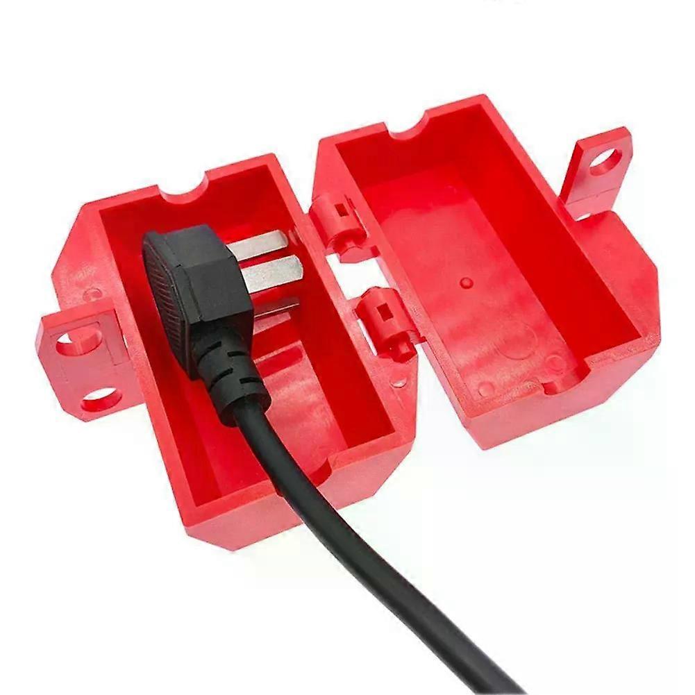 Electrical Plug Plug Lock Box Safety Tools Household Plug Industrial Plug Lock Lock Appliance Lockout Box 1 Pc