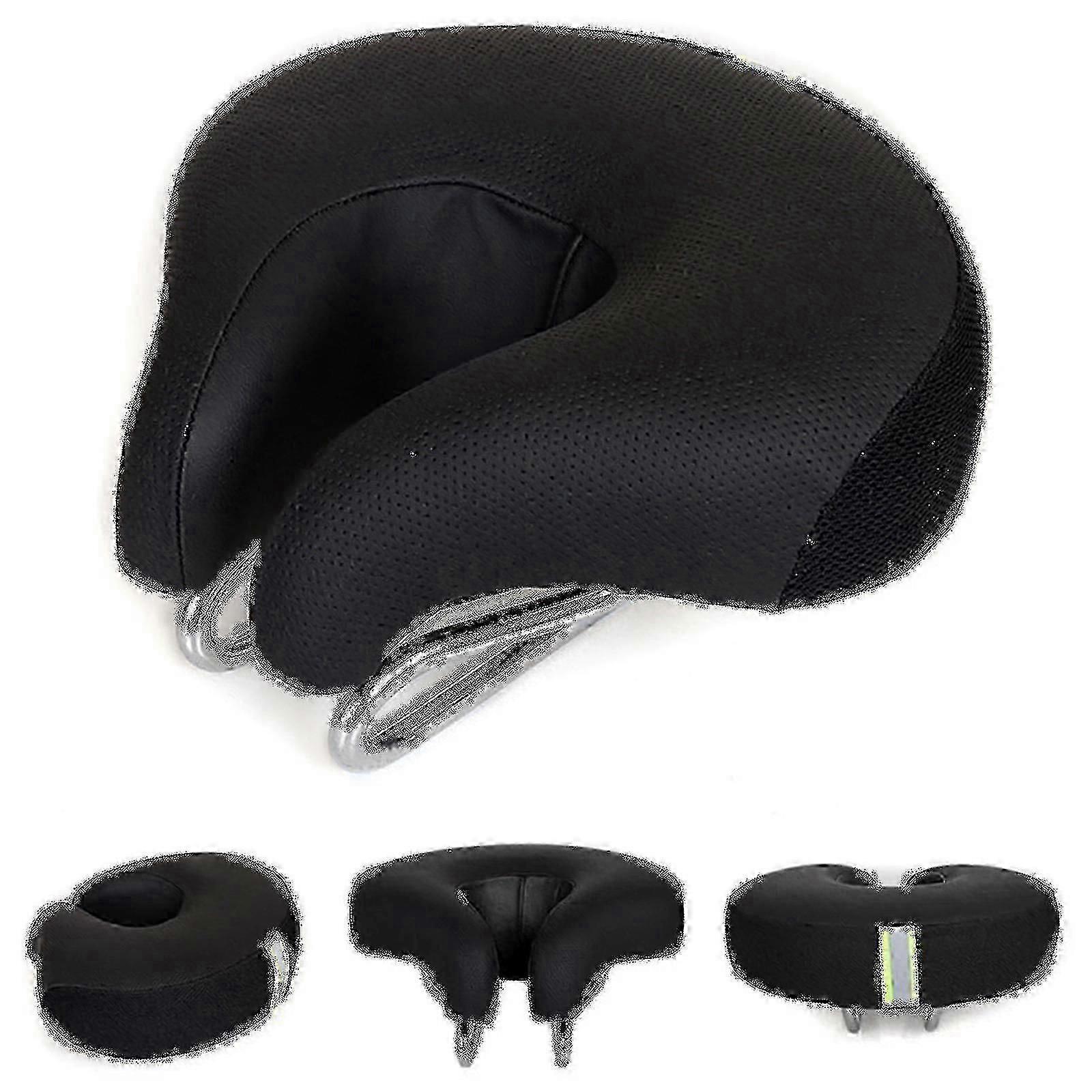 Bicycle Saddle No Nose Bicycle Saddle Mountain Bike Thickened Super Soft Cushio