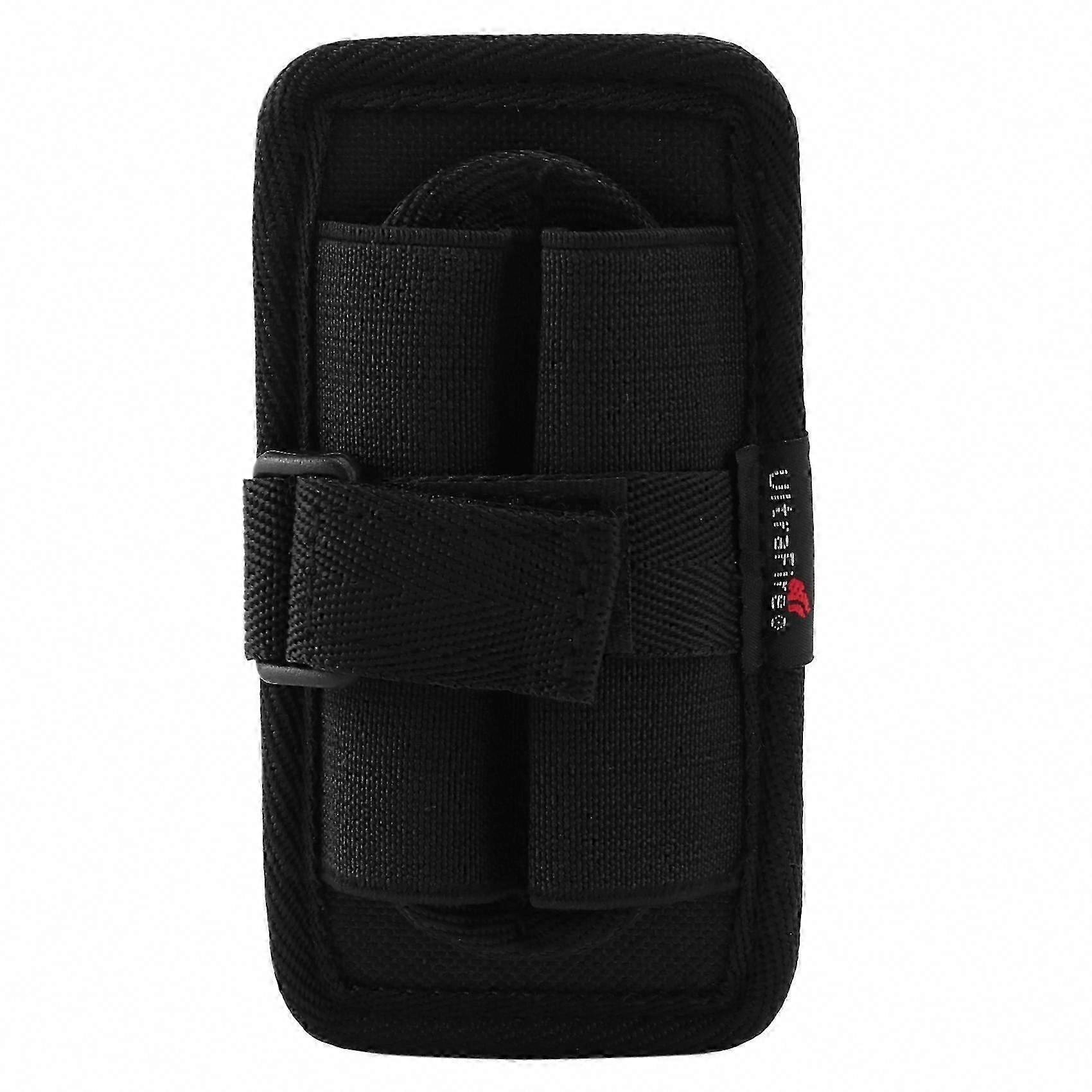 Durable Nylon Flashlight Cover with 360 Rotatable Clip & Adjustable Belt Case for Outdoor Use