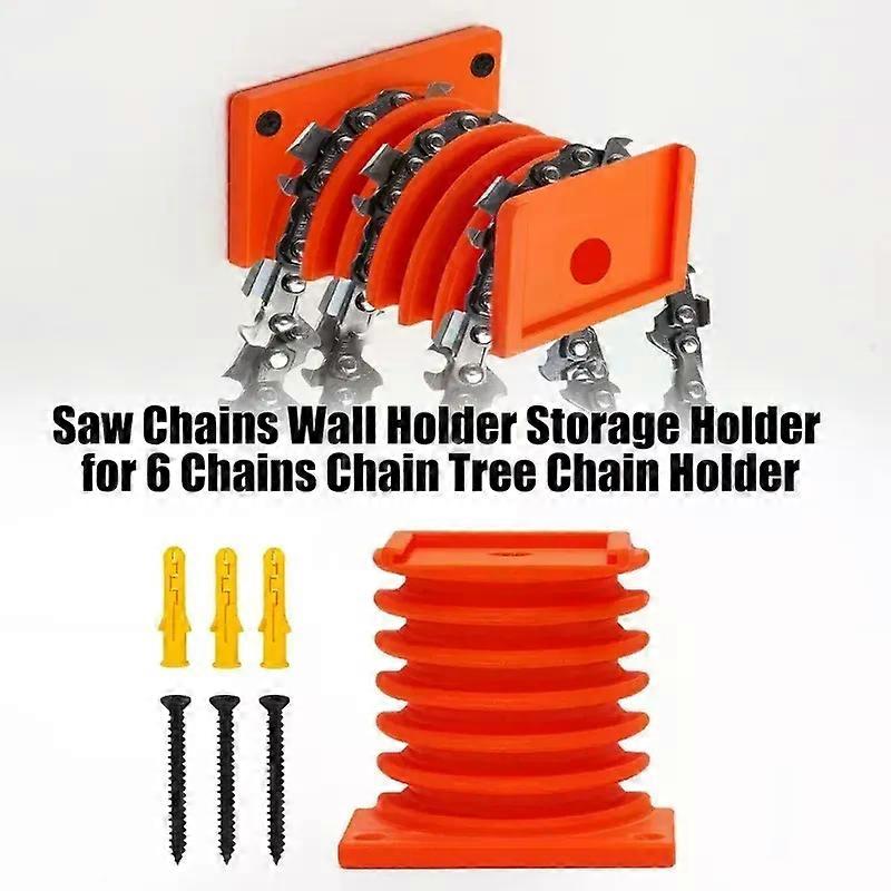 Saw Chains Wall Bracket Storage Holder For 4/6 Chains Tree Chain Holder Motorcycle Chain Storage Rack