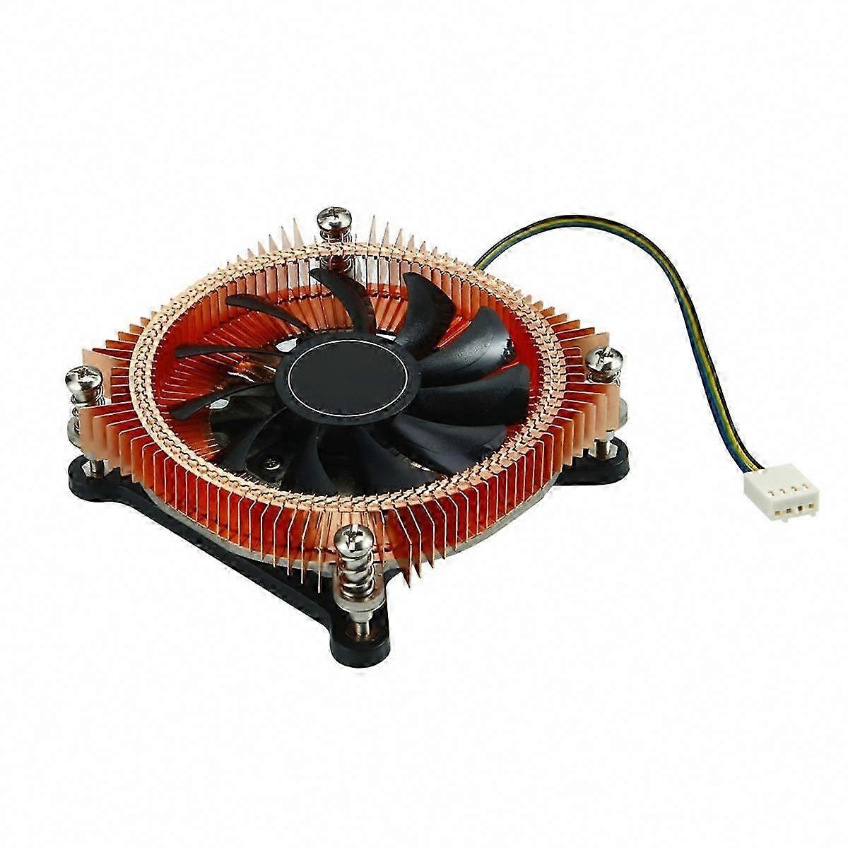 All-Copper CPU Radiator HTPC Chassis Silent Fan Temperature Control Ultra-Thin Mini PC Case
