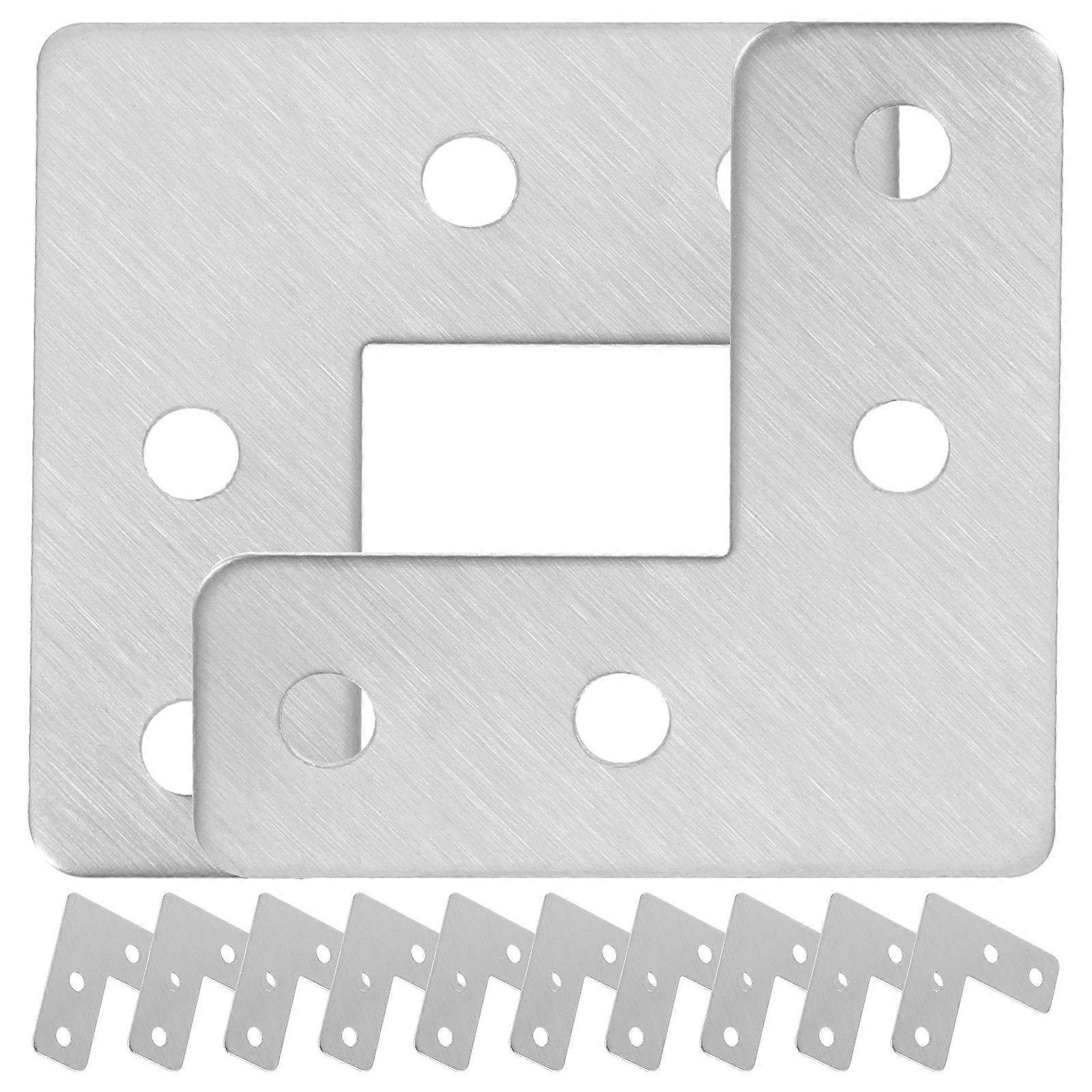 Corner Support Brace L Shaped Brackets for Cabinet Home Improvement Stainless Steel Load Bearing 40Pcs