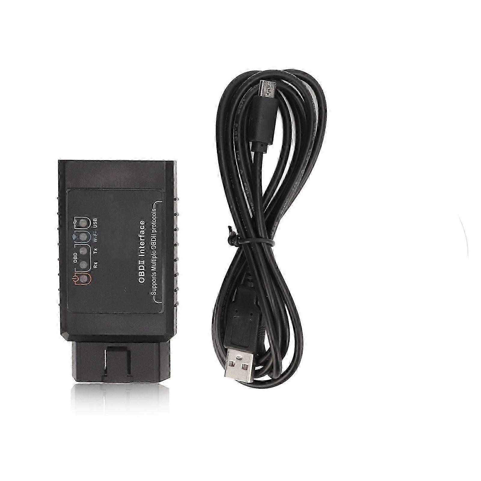 car diagnostic tool obd2 interface 16 pin wifi usb for windows xp 7 8 hr