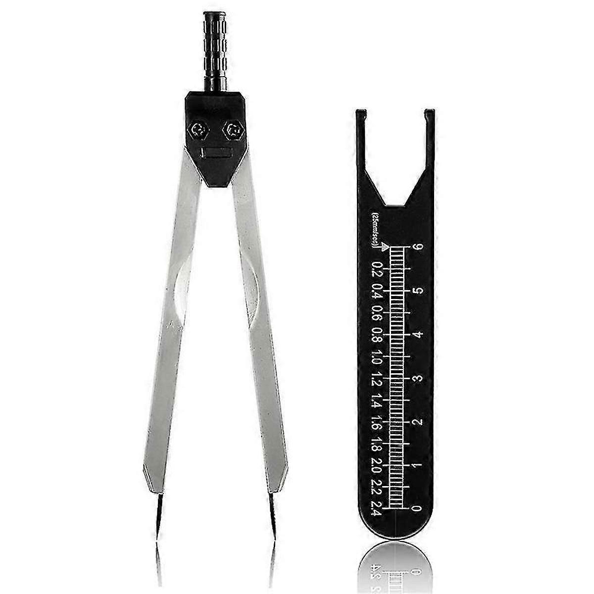 EKG Calipers ECG Caliper Measuring Tool with Ruler Black Caliper