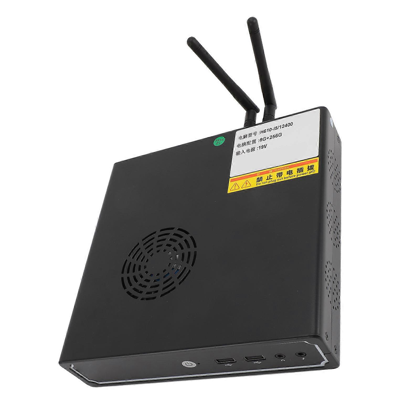 Mini-PC H610 ITXV1.0 8 GB DDR4 512 GB SSD 7,76 "x 7,76" x 1,77 "US-Stecker
