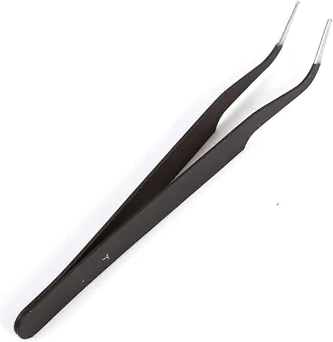 Nail Tweezers Set Straight and Curved Pliers for Nail Stickers and Eyelash Extensions, 02, Professional Precision Tool