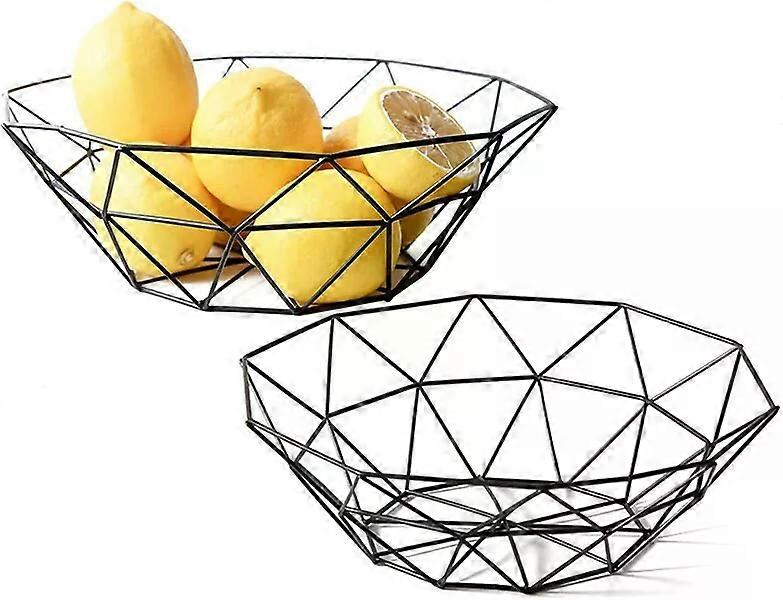 Metal fruit basket set of 2, suitable for multiple scenarios