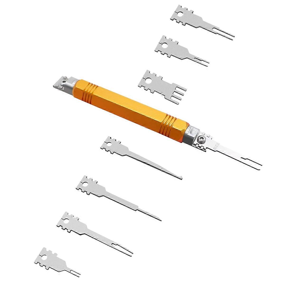 Double Headed Detachable Terminal Pin Extraction Tool for AMP Metri Pack Molex Connectors Motors Repair