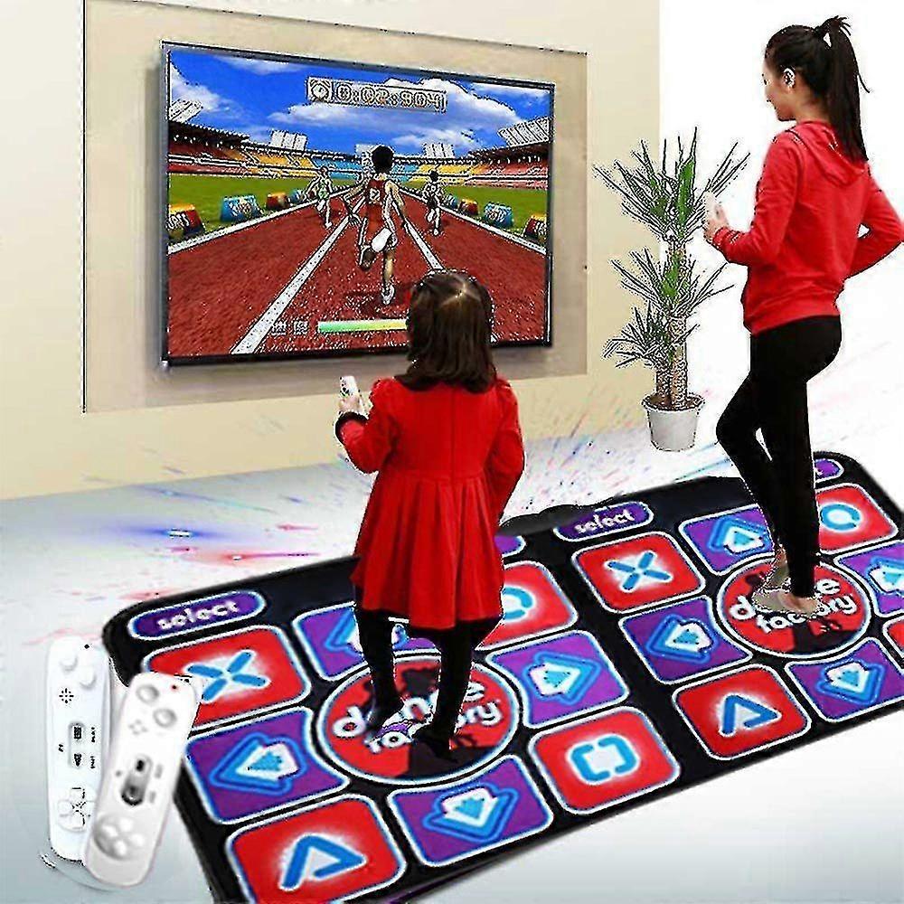 Multifunctional Dual User Dance Mat Wired Dance Mat Game with 2 Remote Controls
