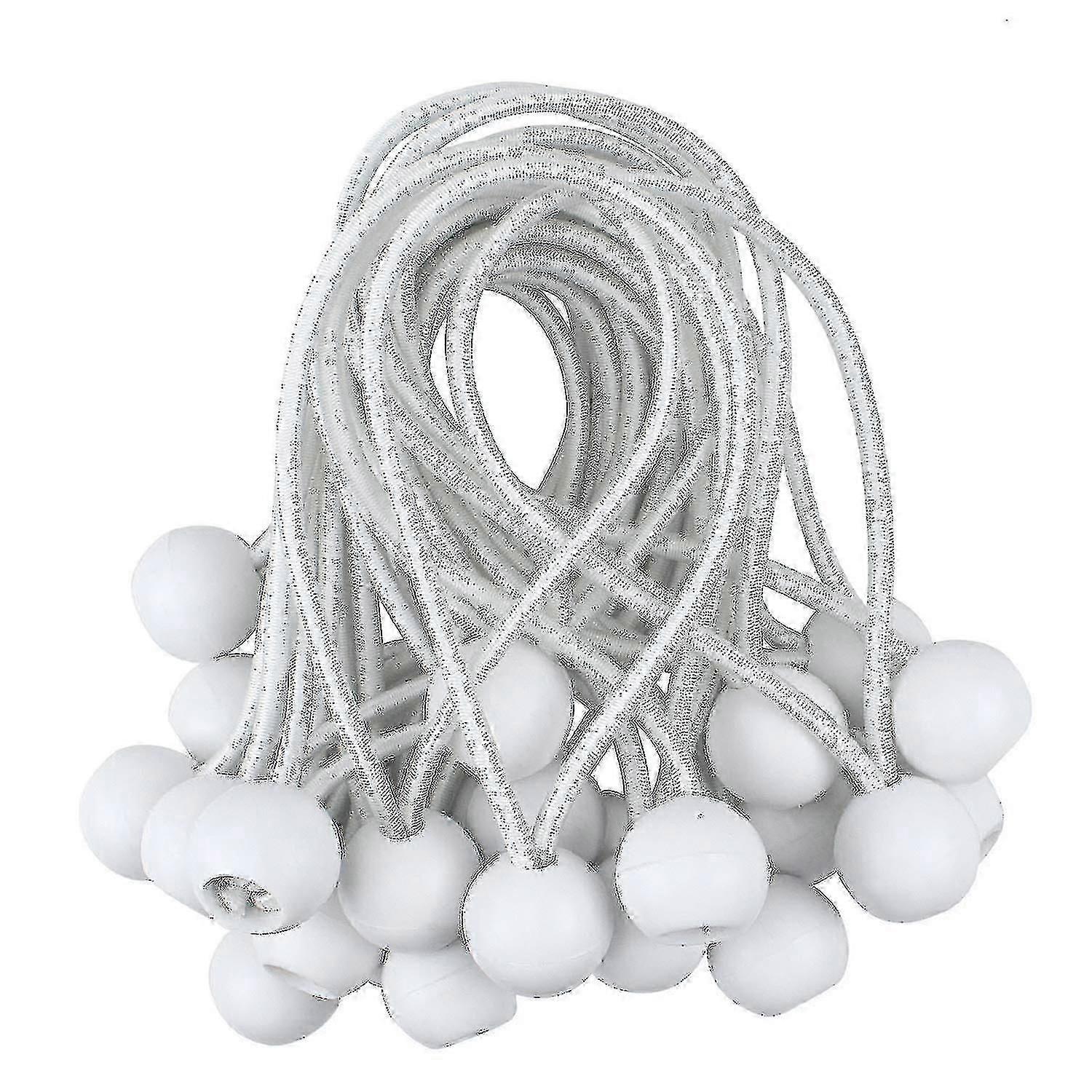 Utendørsteltstropper, elastiske ballgummibånd, presenningsfeste A (50 stk.)