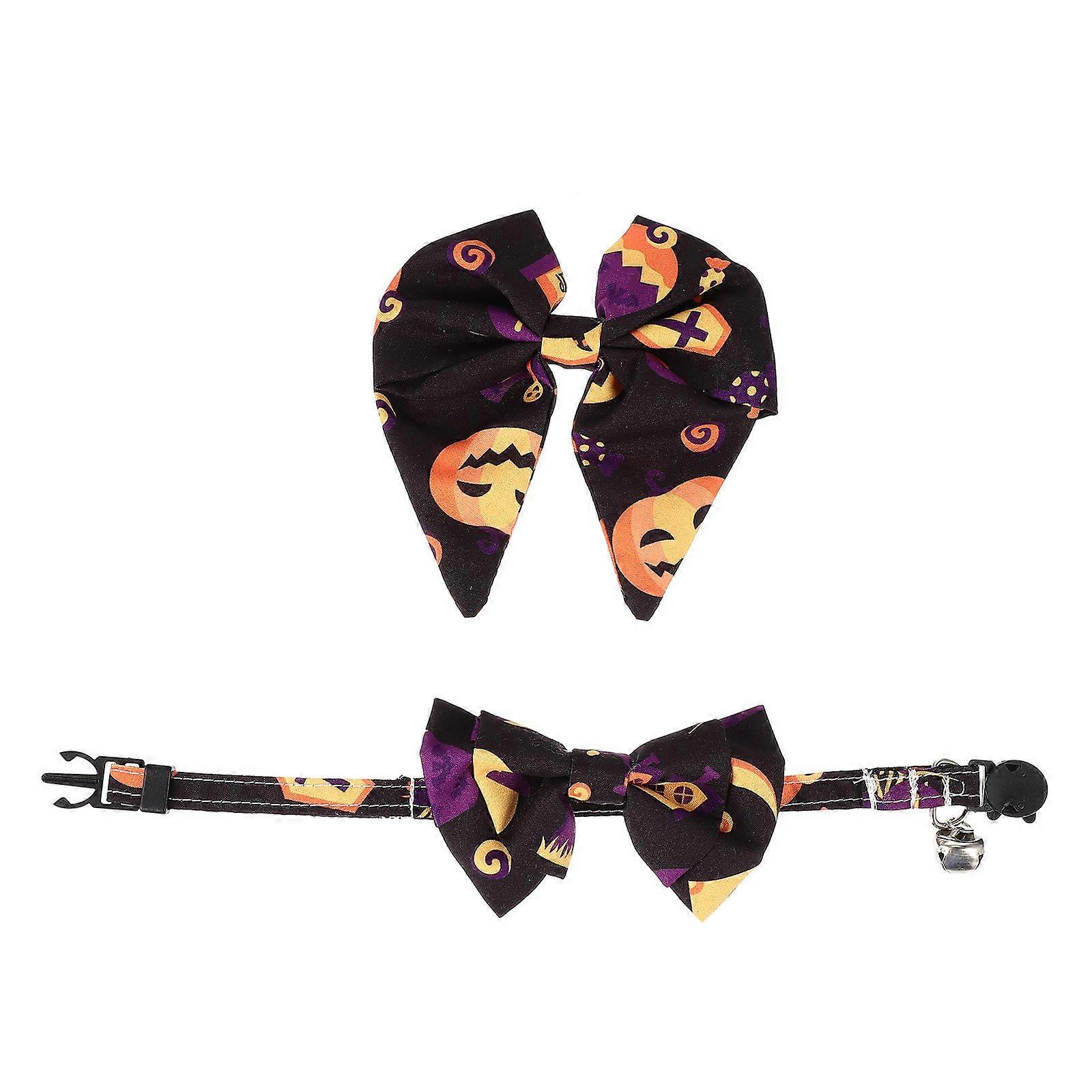 Party Cosplay Collar with Pet Bow Tie for 1Set Assorted Color