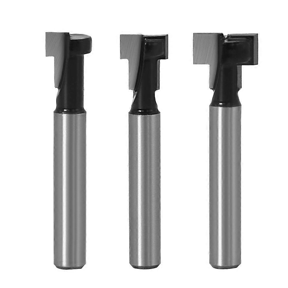 T-Slot Router Bit, T-Slot Router Bits, 3Pcs Shank with Blade Woodworking Milling