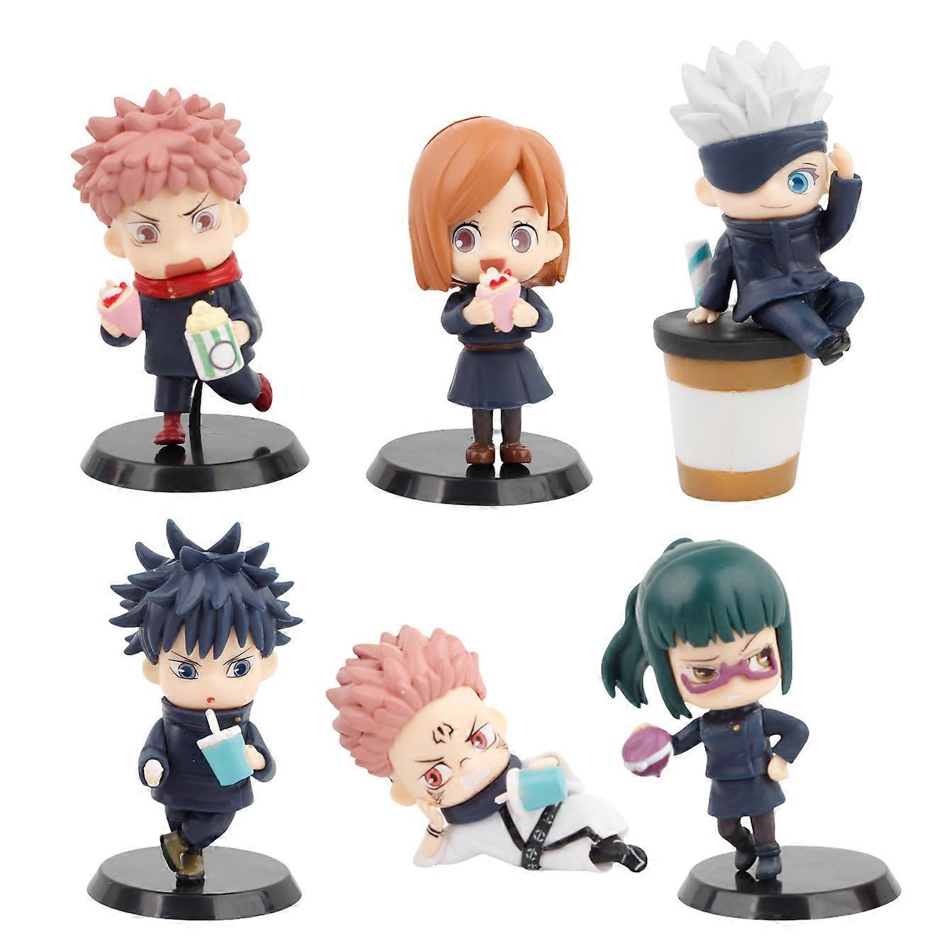 6pc Anime Jujutsu Kaisen Figure Model Toys 9cm