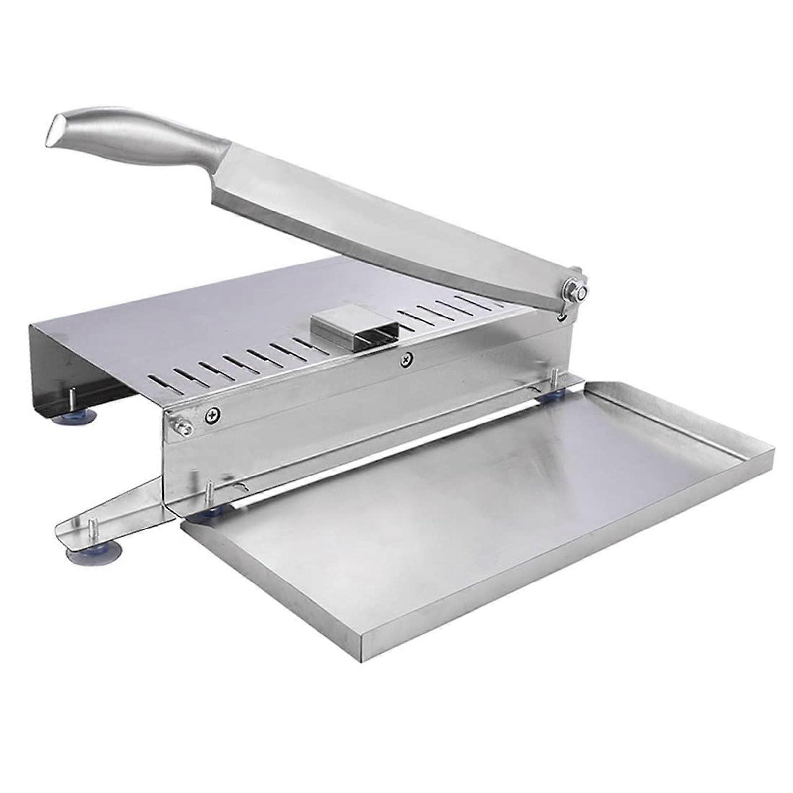 Manual Meat Chopper Bone Cutter, Stainless Steel Hand Operated Food Slicer For Fish, Chicken, Beef Vegetables