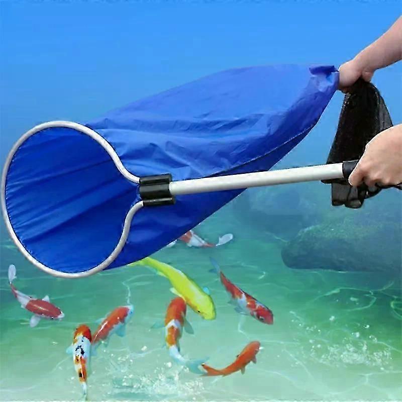 Creatures Aquarium Japanese Koi Sock Net Fishing Net Fish Landing Net Catching Net Soft Mesh Basket for Fish Spawning Breeding