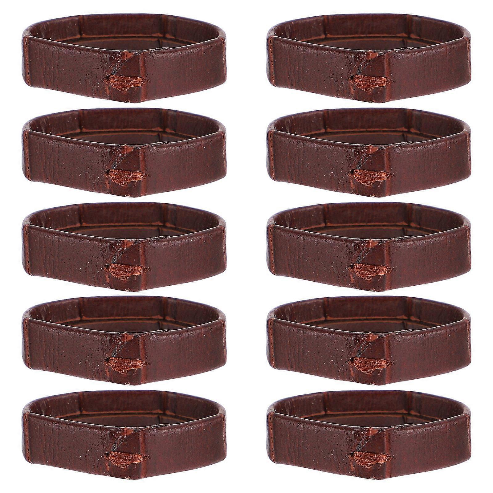 10Pcs Leather Watch Strap Loop Replacement Watchband Loop Watch Band Supple Loop