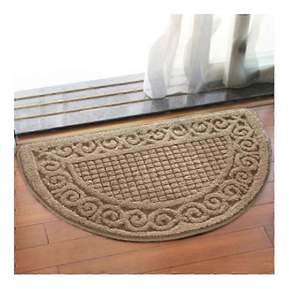 Semi-circle Non-slip Door Mat Carpet for Home Floor