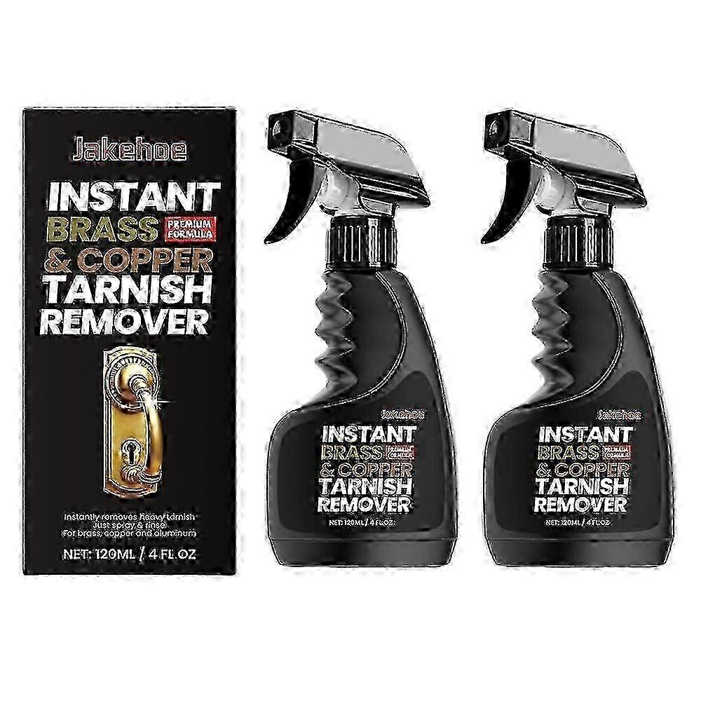 2pack Brass and Copper Tarnish Remover, Powerful Organic Formula That Safely Removes Rust, Stains and Oxidation